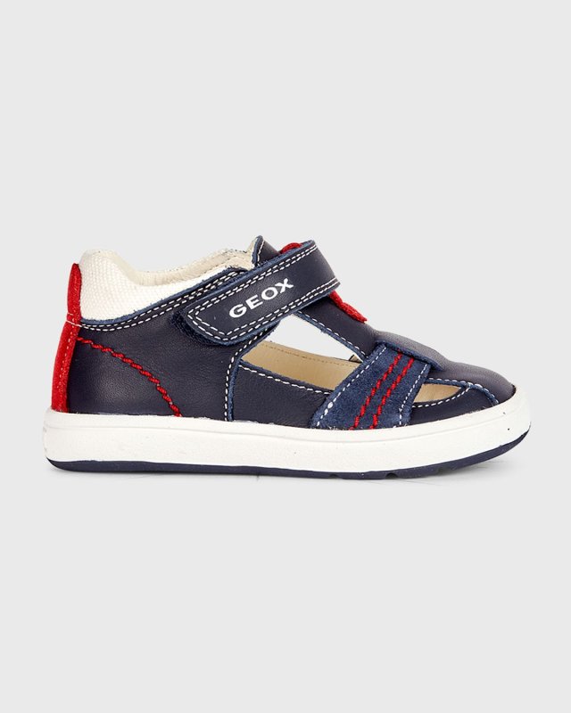 Boy's Biglia T-Strap Mix-Leather Sneakers, Baby/Toddlers